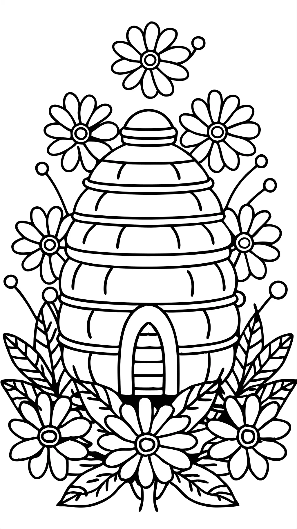 beehive coloring pages